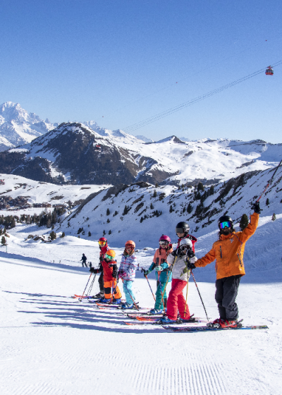 Escuela de Esqui en Baquera con grupo infantil de Era Tuca